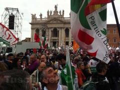 I viterbesi del Pd a piazza San Giovanni a Roma