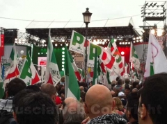 I viterbesi del Pd a piazza San Giovanni a Roma