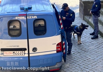 La squadra cinofila della polizia