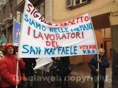 Villa buon respiro - Pazienti e lavoratori in sciopero
