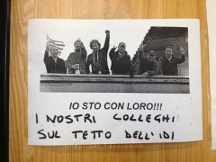 La protesta a Villa Paola