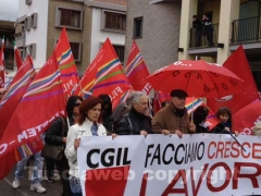 La Cgil manifesta a Civita Castellana