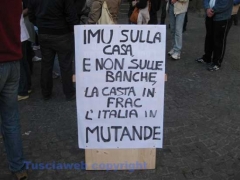 Imu - Manifestazione de La Destra