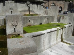 Melma nella fontana del Vignola