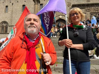 Piero Arcangeli (Rifondazione comunista) e Paola Celletti (Unione popolare)