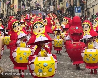 Il 323esimo corso di gala del Carnevale di Ronciglione