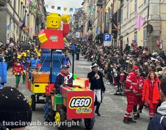 Il 323esimo corso di gala del Carnevale di Ronciglione