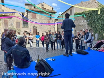 Il brindisi inaugurale di Viterbo in festa