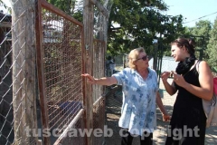 Il sopralluogo al canile di Bagnaia del vicesindaco Luisa Ciambella