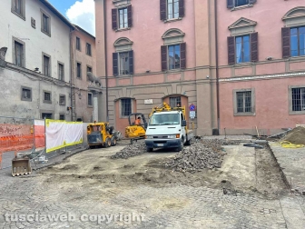 Il cantiere di piazza del Plebiscito