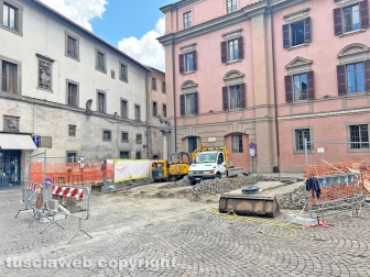 Il cantiere di piazza del Plebiscito