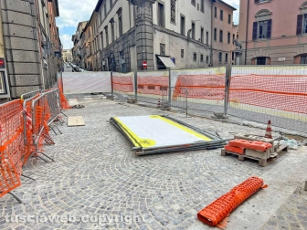 Il cantiere di piazza del Plebiscito