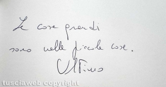 Viterbo - La dedica di Ultimo a Tusciaweb