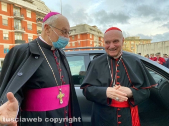 Il cardinale Angelo Comastri a Villanova