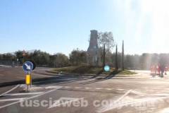 L\'inaugurazione del cavalcavia Poggino - Teverina