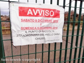 Il centro raccolta rifiuti del Riello