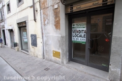 Un negozio di via Cavour