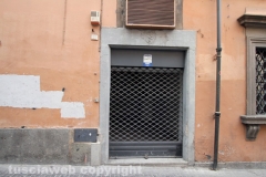 Un negozio di via Saffi