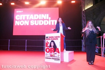 Il comizio di Chiara Frontini