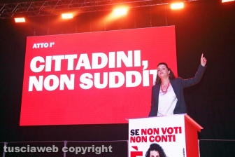 Il comizio di Chiara Frontini
