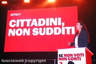 Il comizio di Chiara Frontini