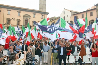 Il comizio di Giorgia Meloni