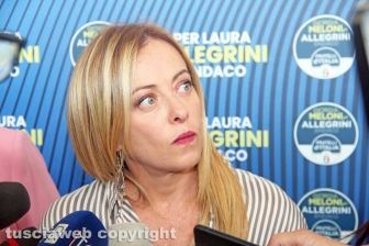 Il comizio di Giorgia Meloni