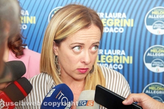 Il comizio di Giorgia Meloni