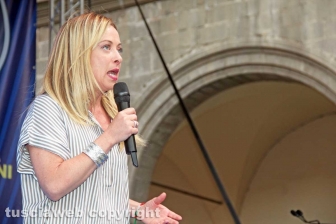 Il comizio di Giorgia Meloni
