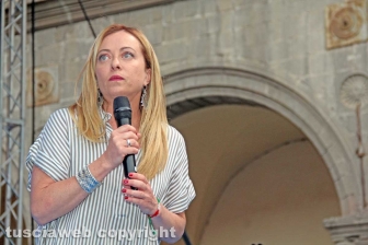 Il comizio di Giorgia Meloni