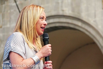 Il comizio di Giorgia Meloni