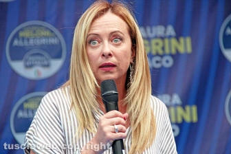 Il comizio di Giorgia Meloni