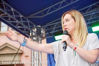 Il comizio di Giorgia Meloni