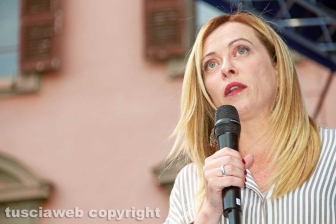 Il comizio di Giorgia Meloni