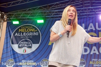 Il comizio di Giorgia Meloni