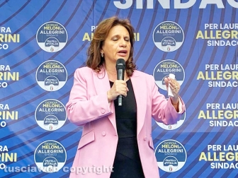 Il comizio di Giorgia Meloni