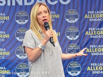 Il comizio di Giorgia Meloni