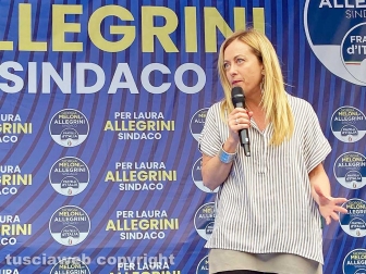Il comizio di Giorgia Meloni