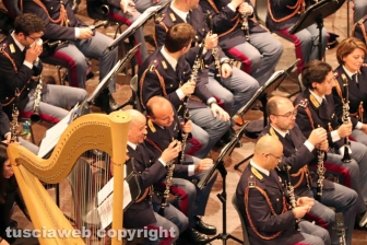 Il concerto della banda della Polizia di stato