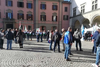 Viterbo - Il corteo degli agenti di Mammagialla
