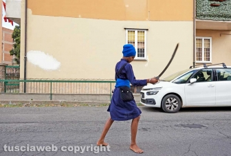 Il corteo dei sikh