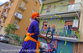 Il corteo dei sikh