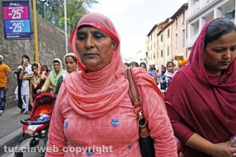 Il corteo dei sikh