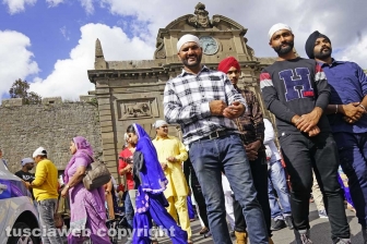 Il corteo dei sikh