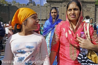 Il corteo dei sikh
