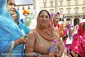 Il corteo dei sikh