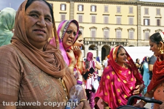 Il corteo dei sikh