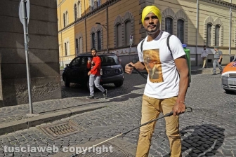 Il corteo dei sikh