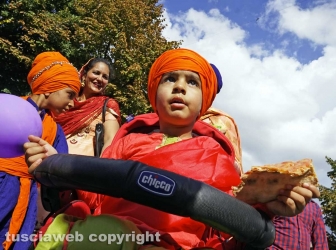 Il corteo dei sikh