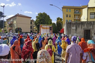 Il corteo dei sikh